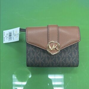 Michael Kors Brown and Tan Wallet with Elegant Design